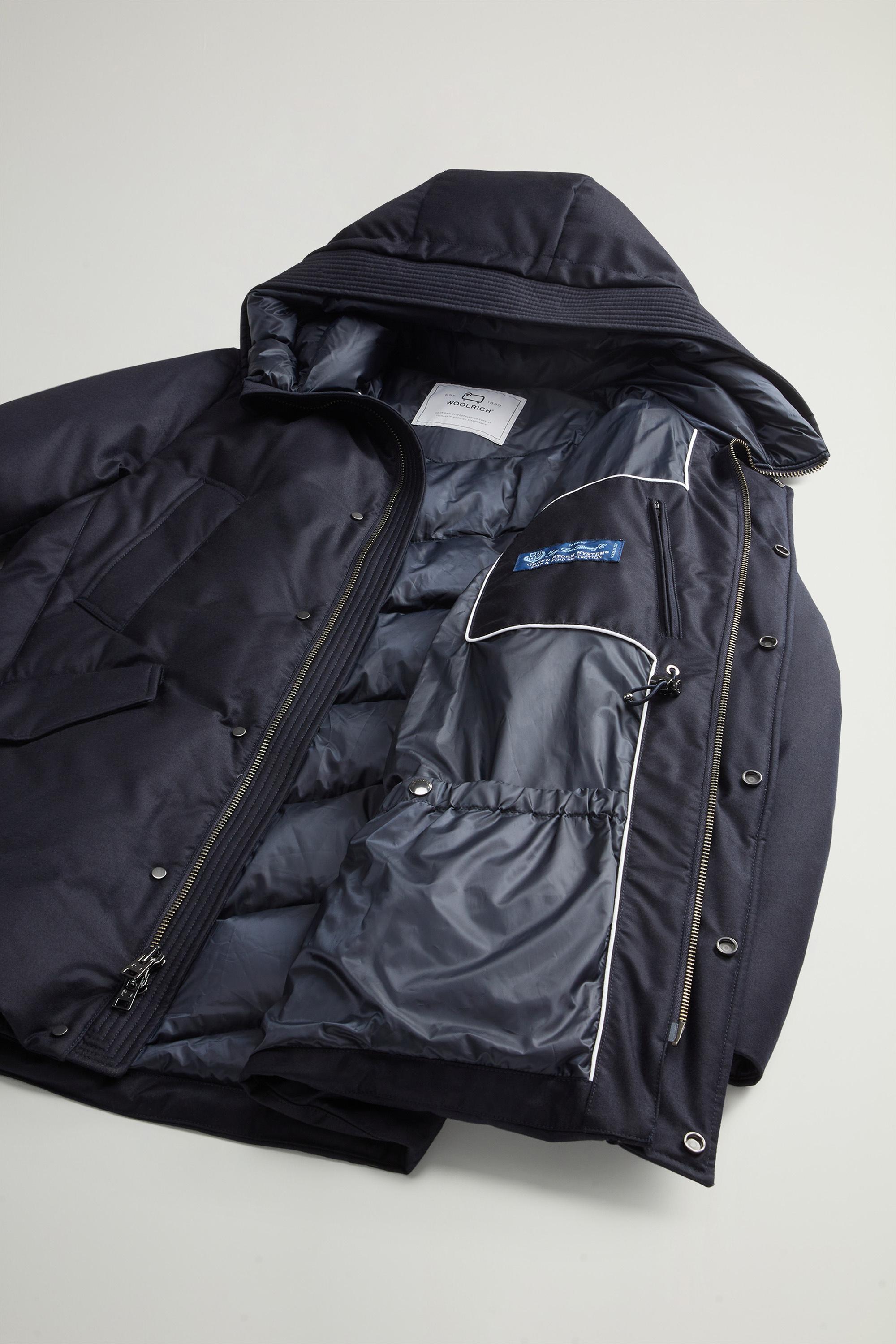 Parka in Italian Wool and Silk Blend Crafted with a Loro Piana Fabric Blue photo 5 | Woolrich