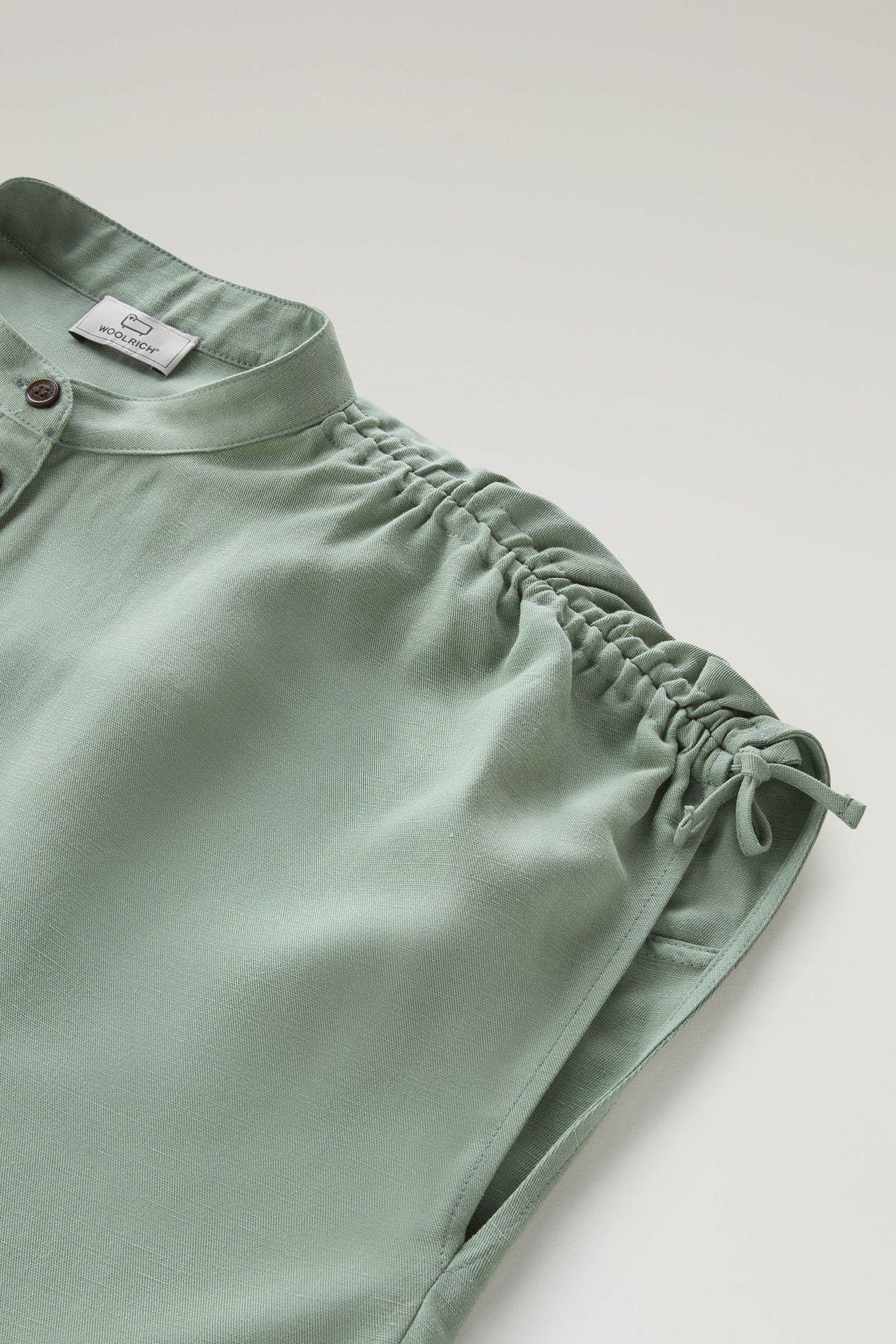 Blouse in Linen Blend Green photo 3 | Woolrich