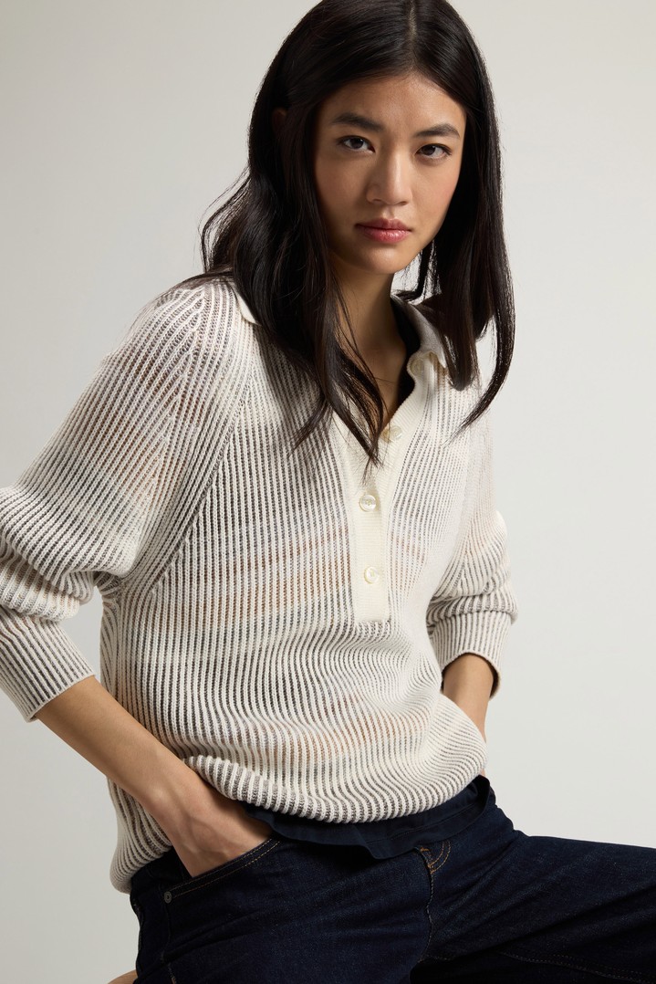 Vanisé Sweater in Cotton Blend White photo 4 | Woolrich