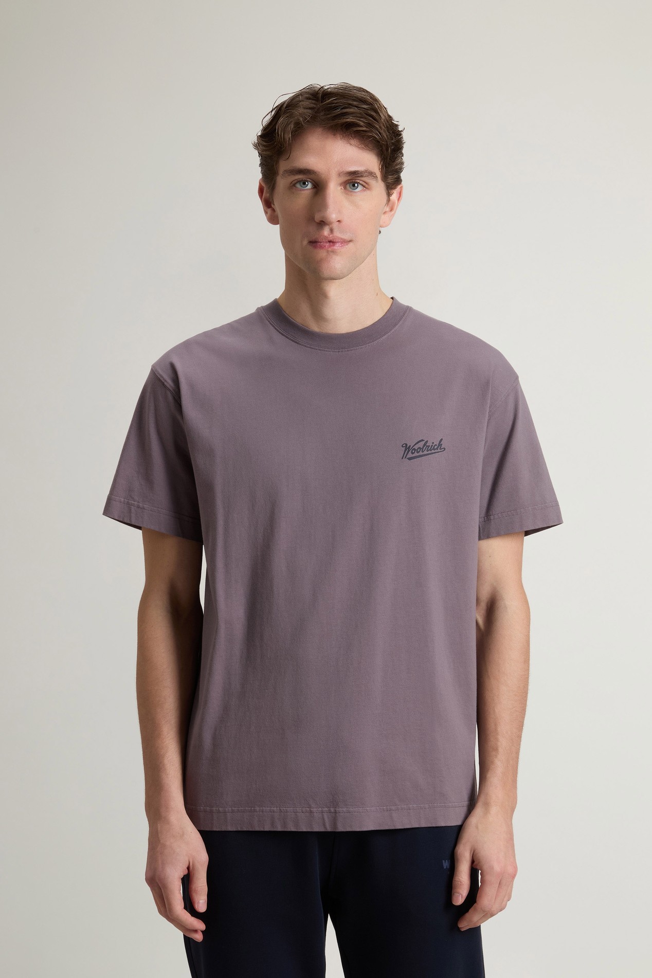 COTTON GRAPHIC T-SHIRT Purple photo 1 | Woolrich