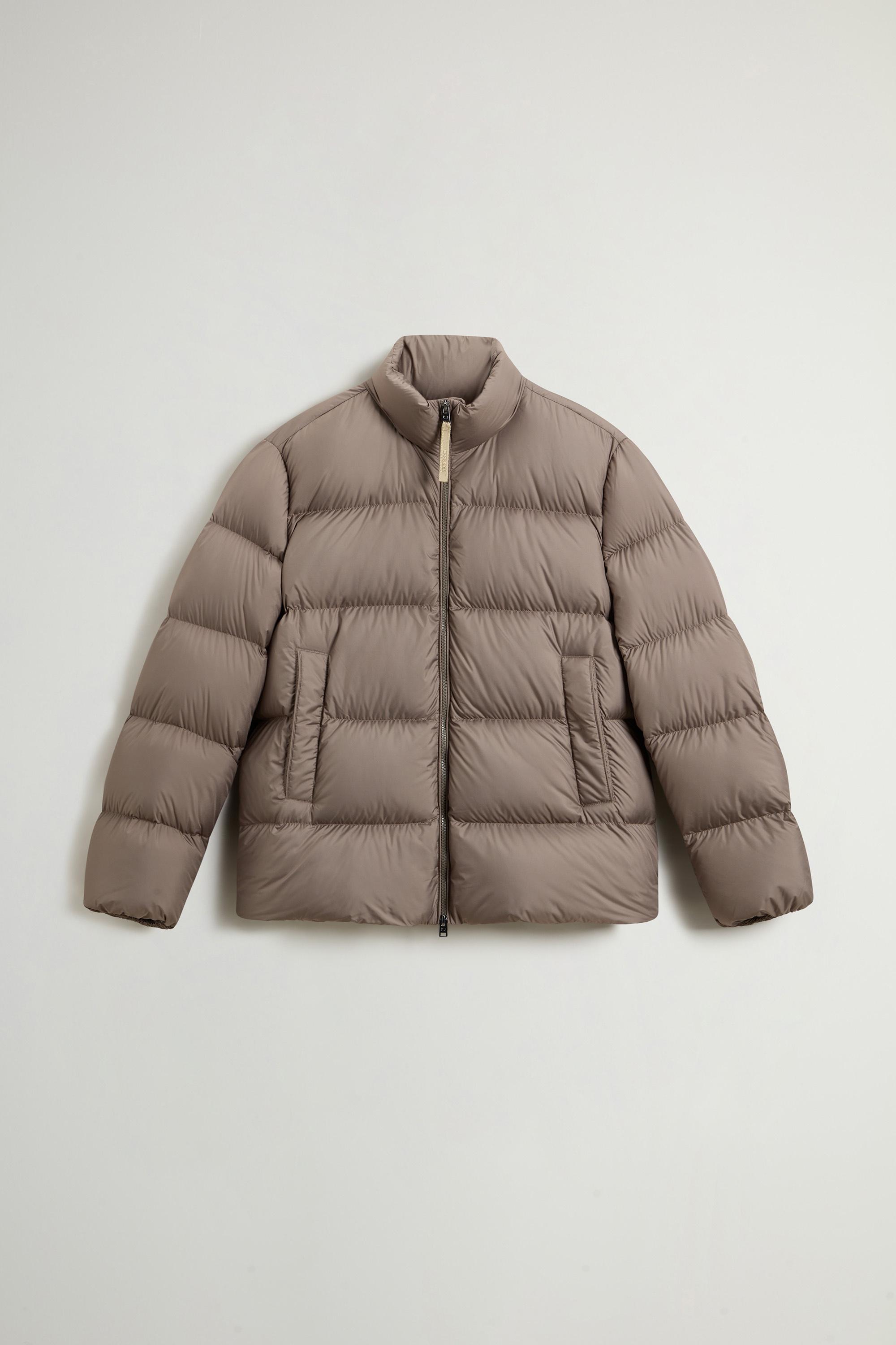 Cloud Down Jacket in Microfiber Brown photo 5 | Woolrich