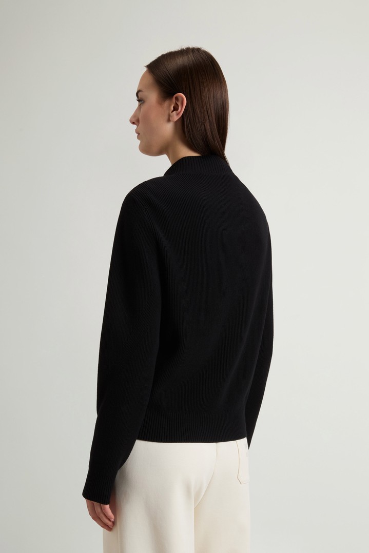 Hybrid Bomber Jacket in Nylon Black photo 3 | Woolrich