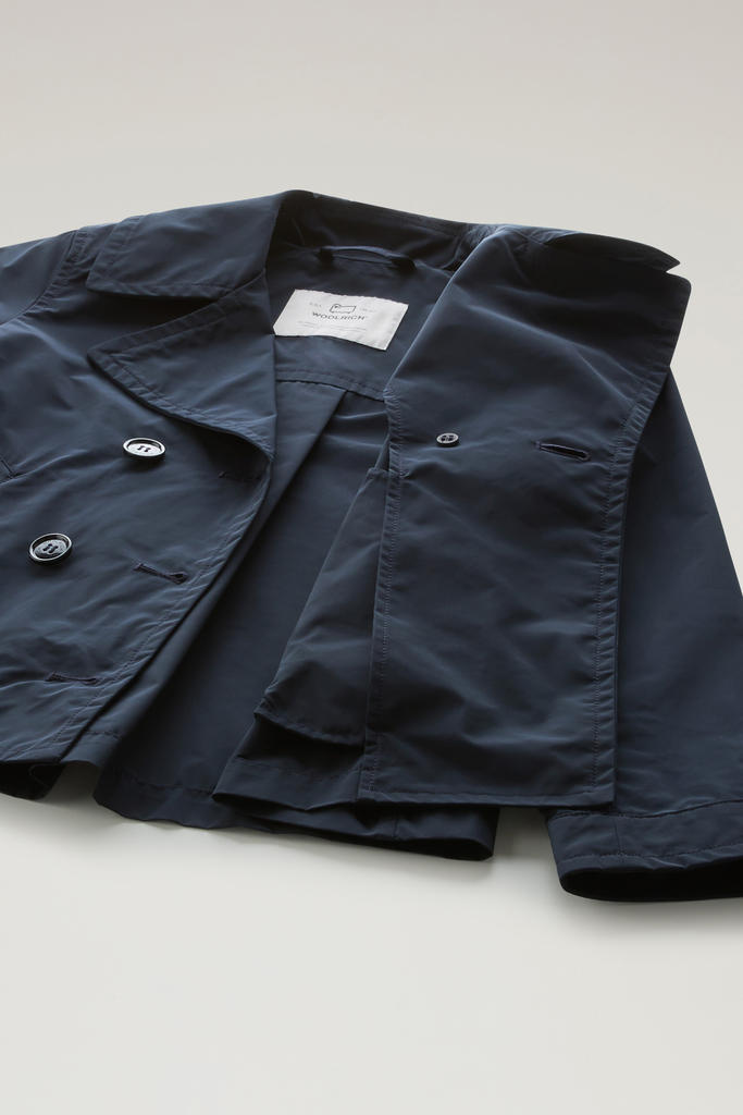Girls' Summer Peacoat in Urban Touch Blue photo 5 | Woolrich