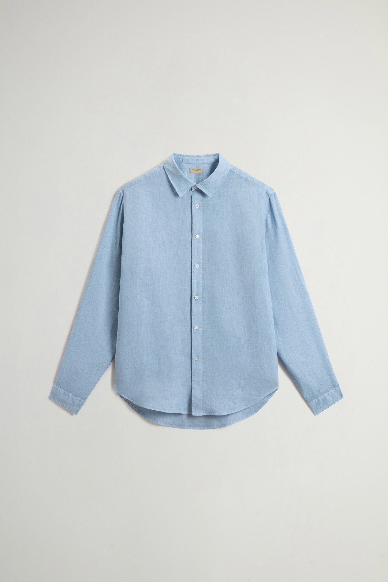 LINEN SHIRT Blue photo 5 | Woolrich