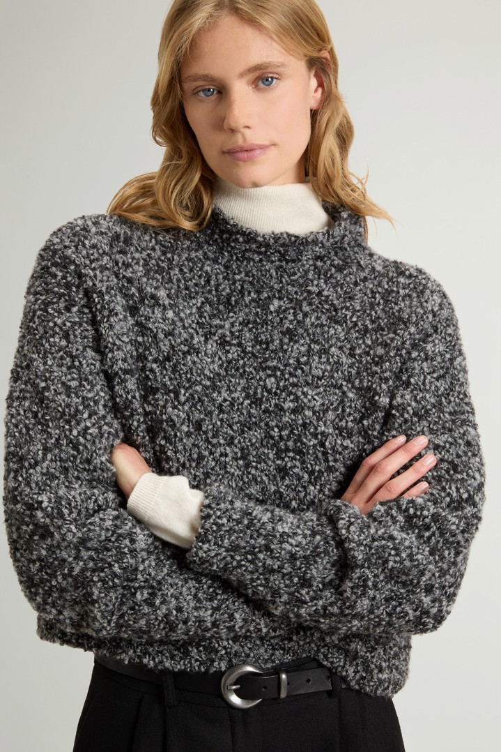 3GG BOUCLE TURTLENECK Black photo 4 | Woolrich