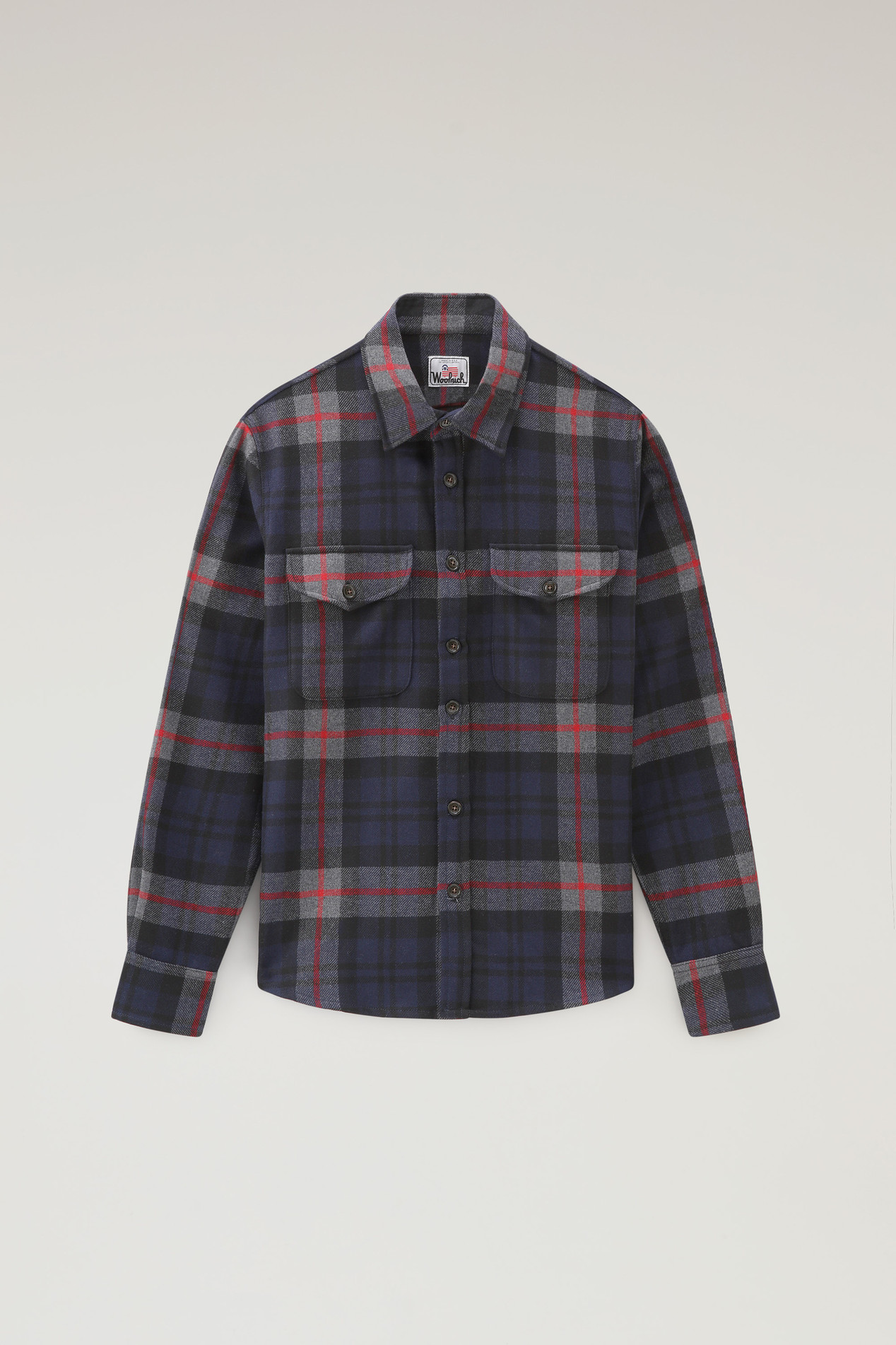 Wool Blend Oxbow Flannel Overshirt - Made in USA Multicolor photo 5 | Woolrich