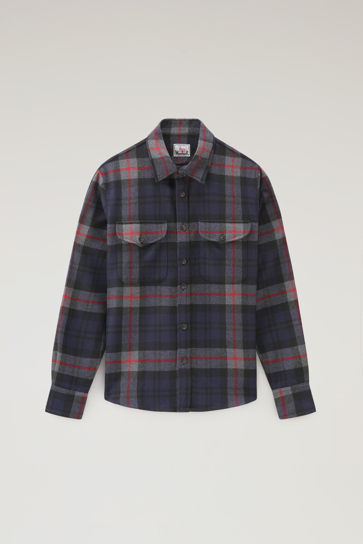 Wool Blend Oxbow Flannel Overshirt - Made in USA Multicolor photo 5 | Woolrich