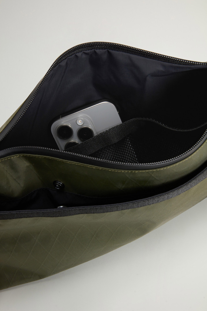 Crossbody Bag with Logo in X-PAC by Todd Snyder Green photo 7 | Woolrich