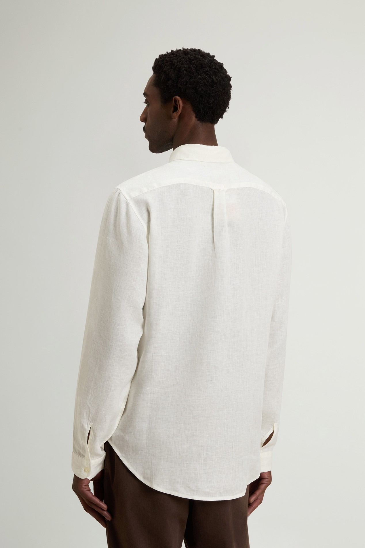 LINEN SHIRT White photo 3 | Woolrich