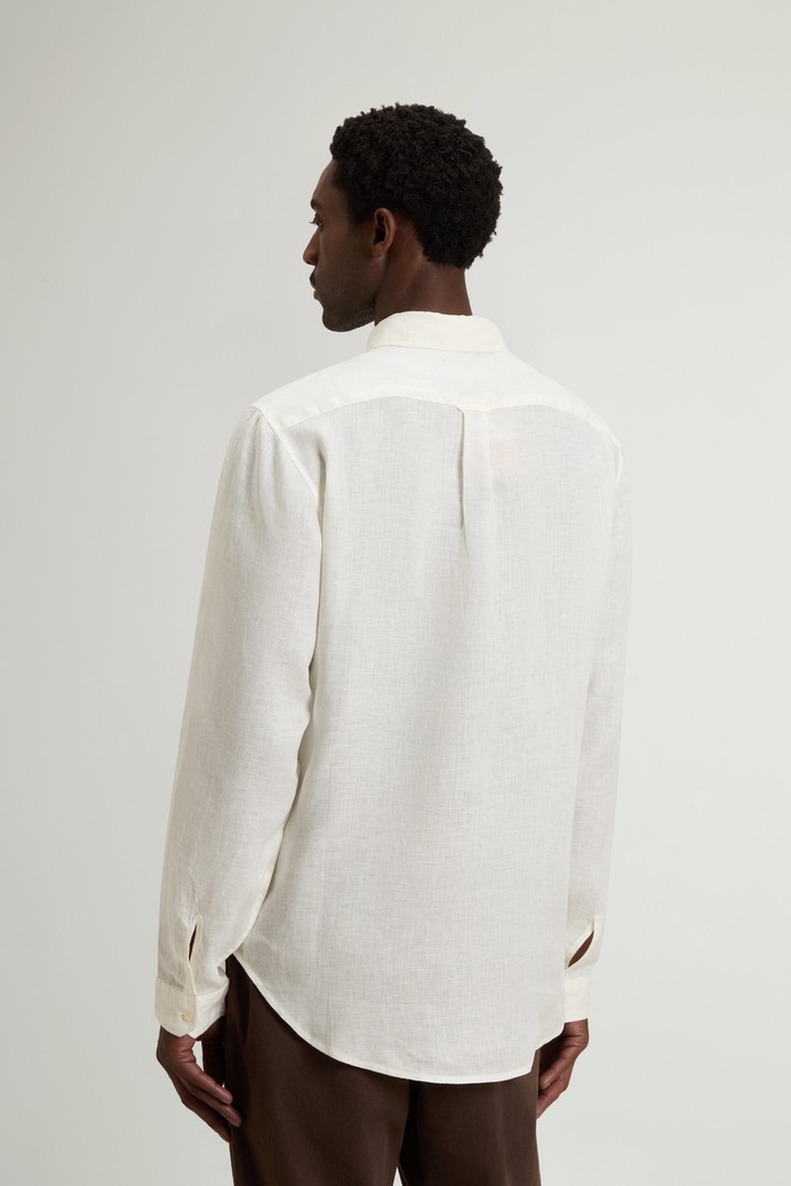 LINEN SHIRT White photo 3 | Woolrich