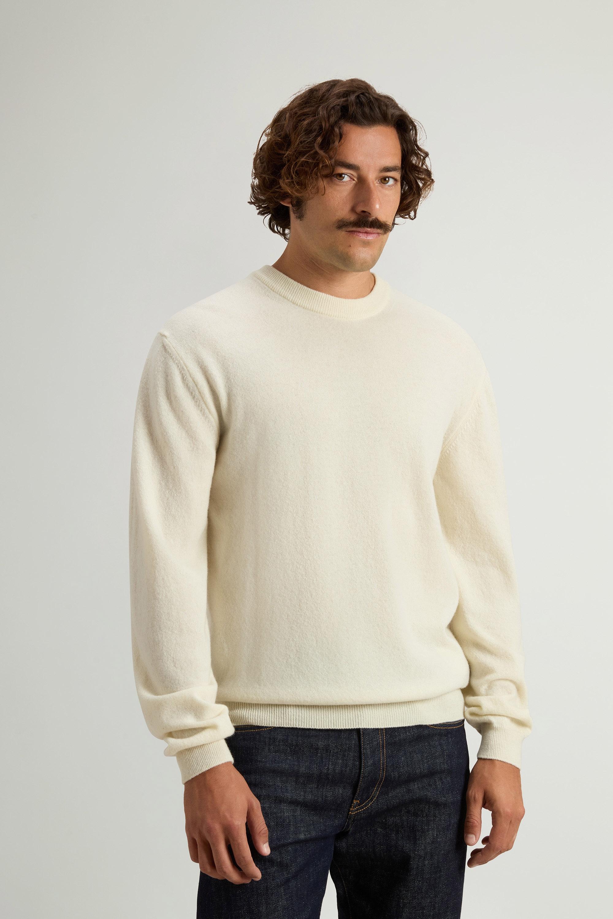 Crewneck Sweater in Pure Virgin Wool White photo 1 | Woolrich