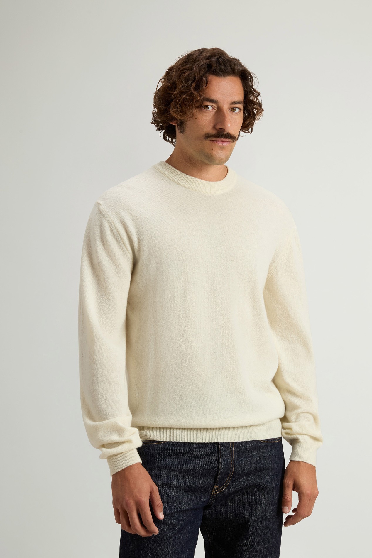 Pullover aus reiner Schurwolle mit Rundhalsausschnitt Weiß photo 1 | Woolrich