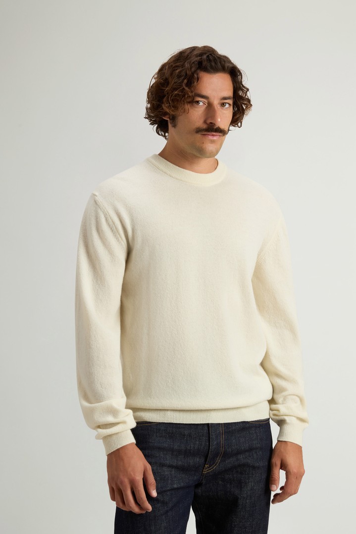 Pullover aus reiner Schurwolle mit Rundhalsausschnitt Weiß photo 1 | Woolrich