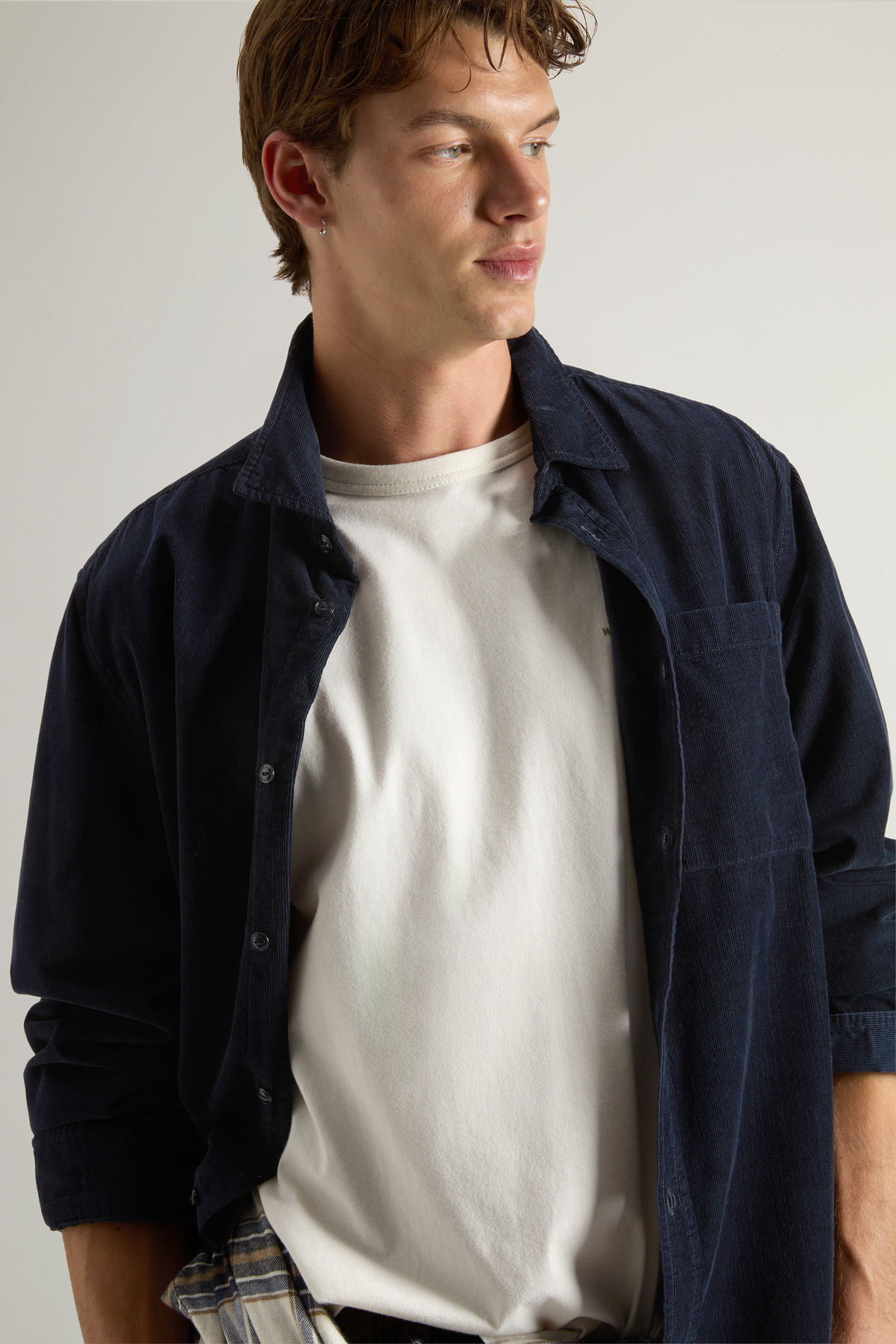 CORDUROY MACKEY SHIRT GD Blue photo 4 | Woolrich