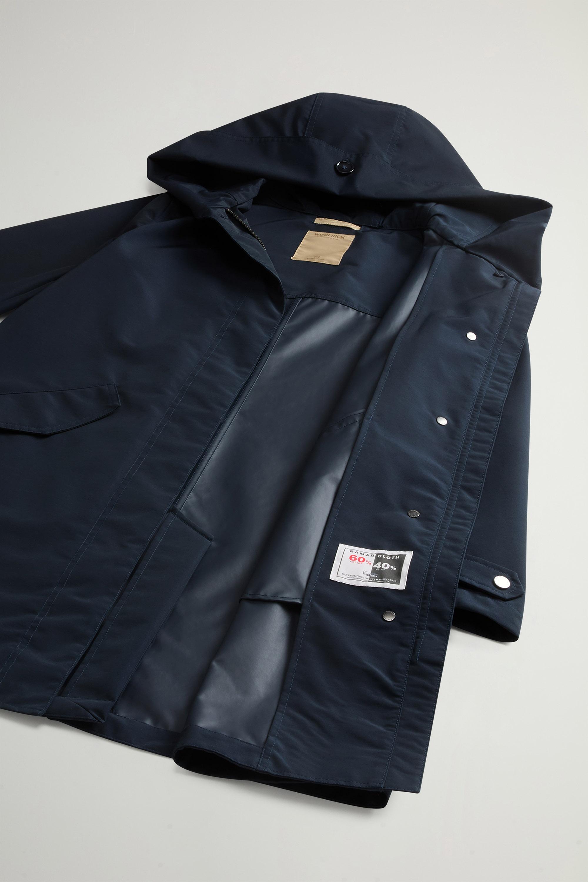 Prescott Parka in Two-Layered Ramar Cloth Blue photo 8 | Woolrich