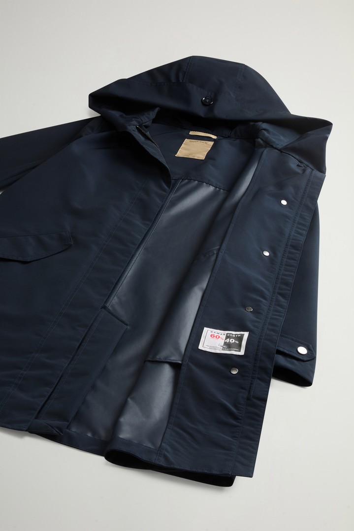 Prescott Parka in Two-Layered Ramar Cloth Blue photo 8 | Woolrich