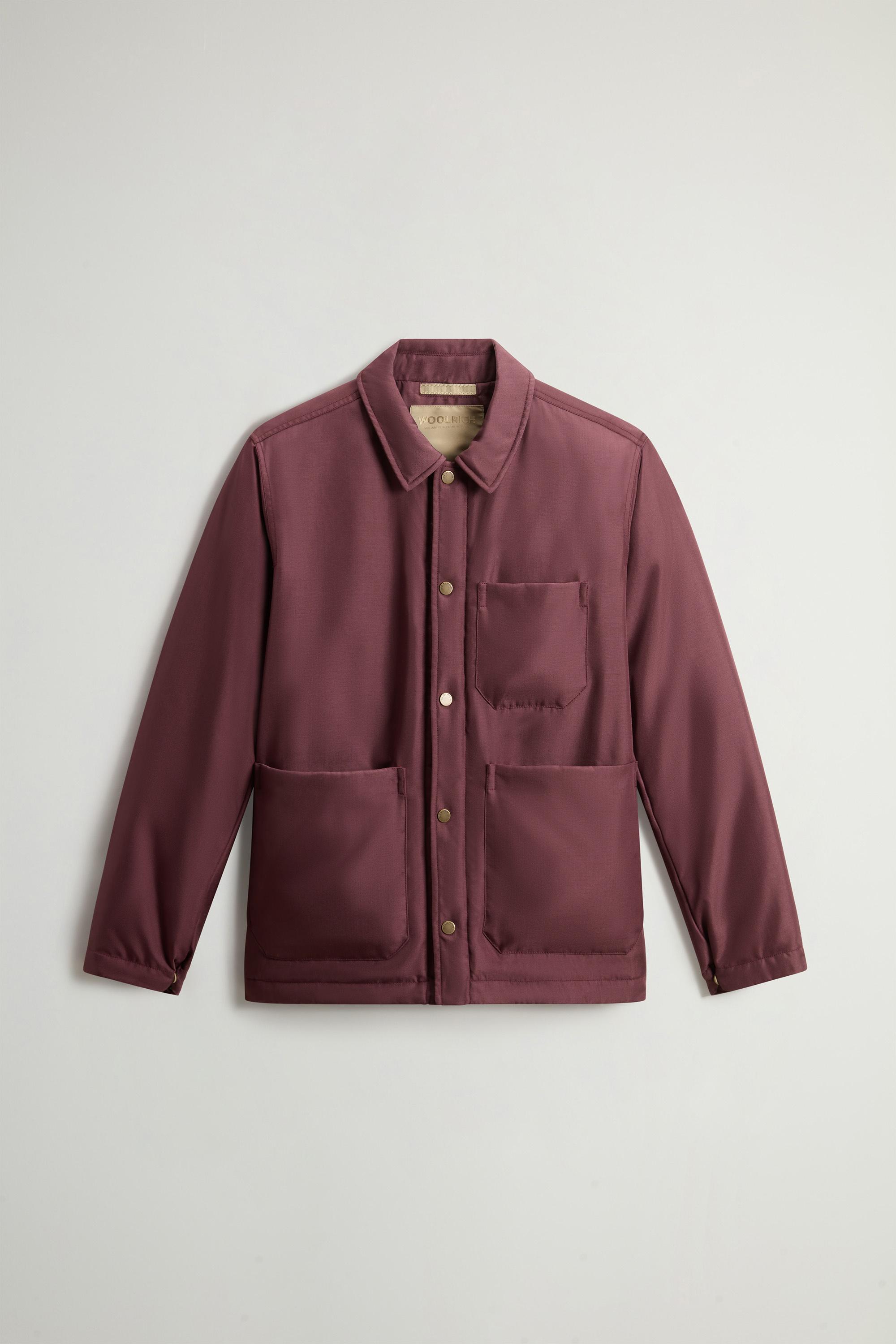 Padded Overshirt in Recycled CORDURA® Nylon Burgundy photo 5 | Woolrich