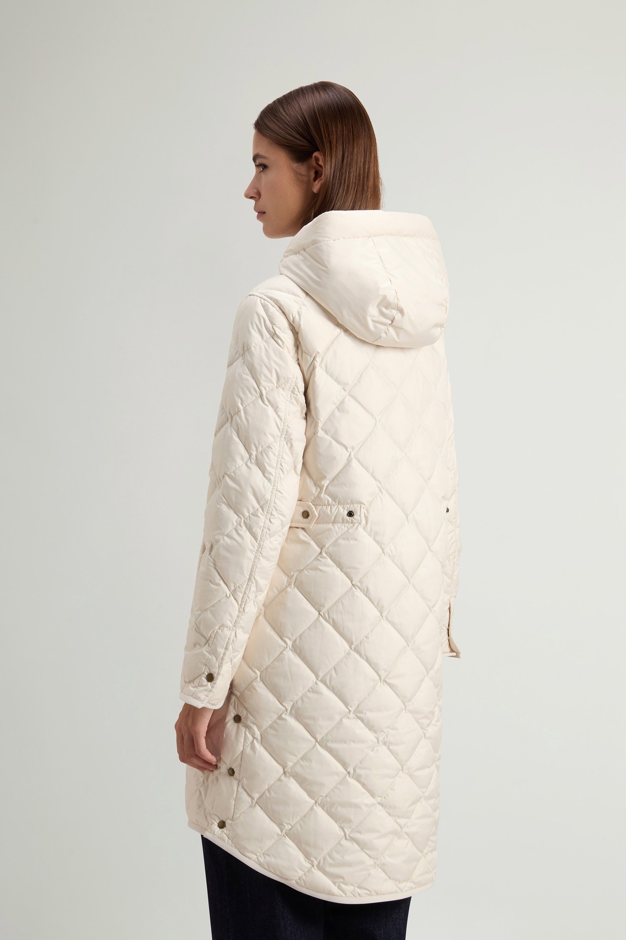 Quilted Parka in Microfiber White photo 3 | Woolrich