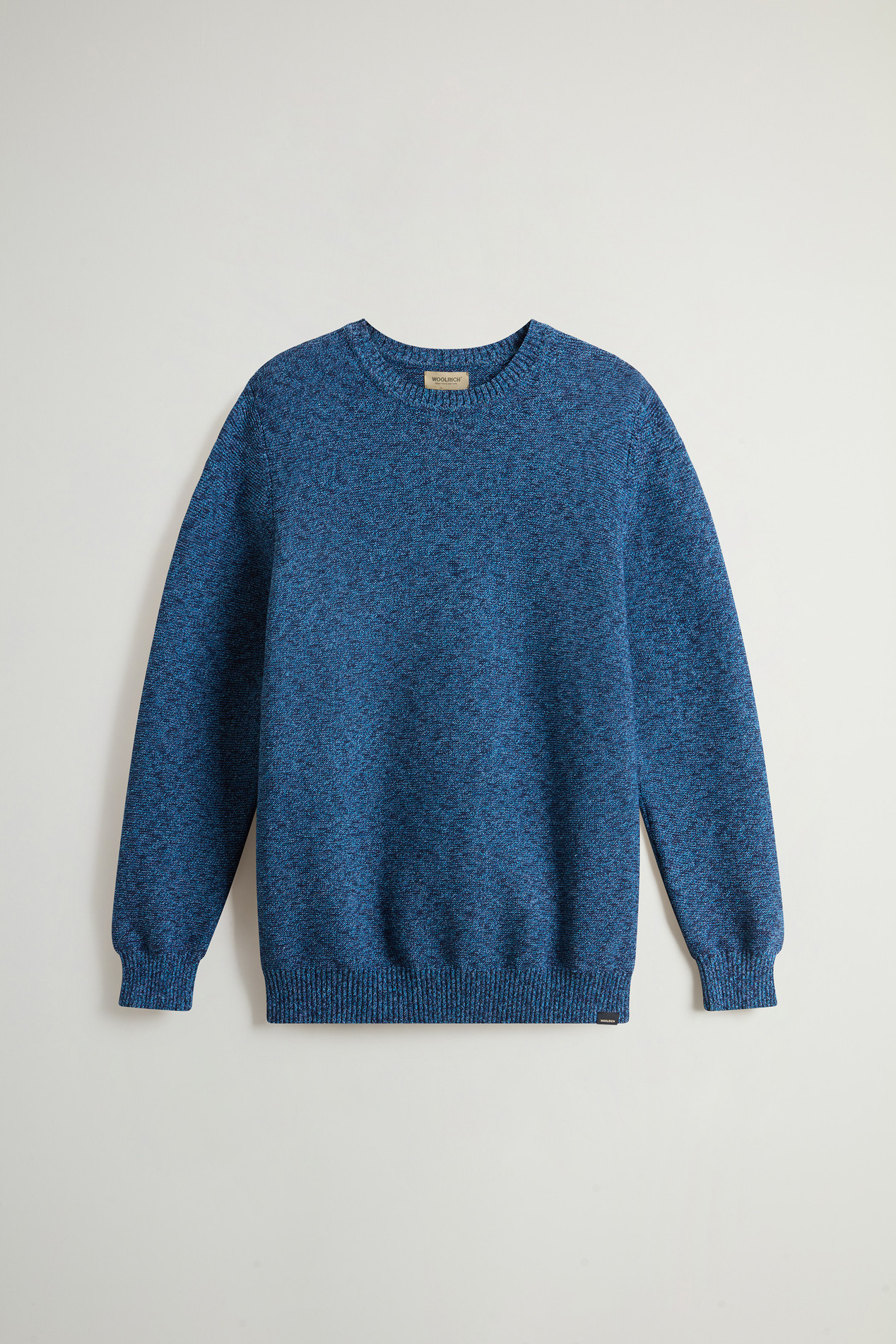 Crewneck Cotton-Blend Sweater Blue photo 5 | Woolrich