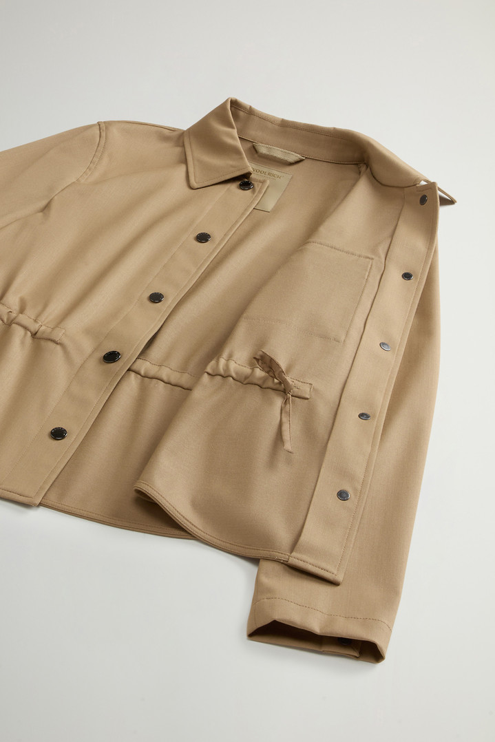 Overshirt in Wool Blend Beige photo 8 | Woolrich
