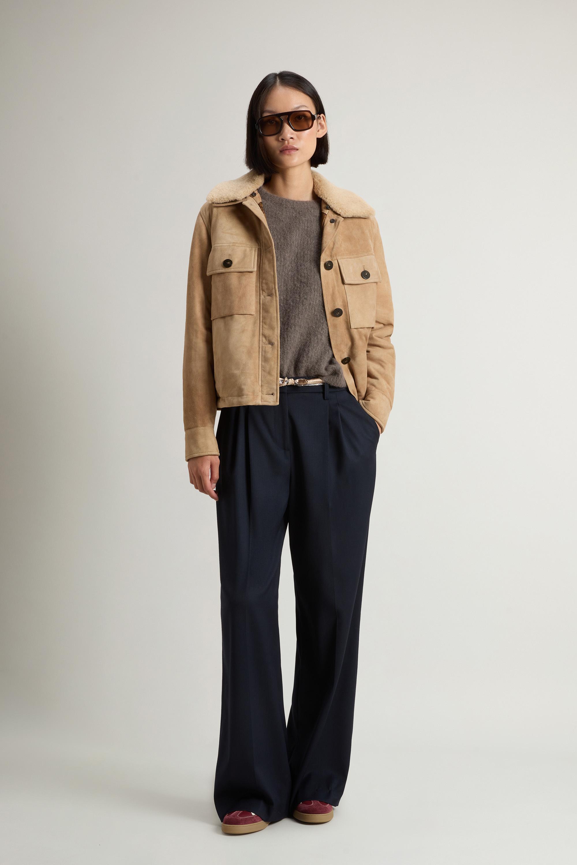 Padded Suede Jacket Beige photo 1 | Woolrich