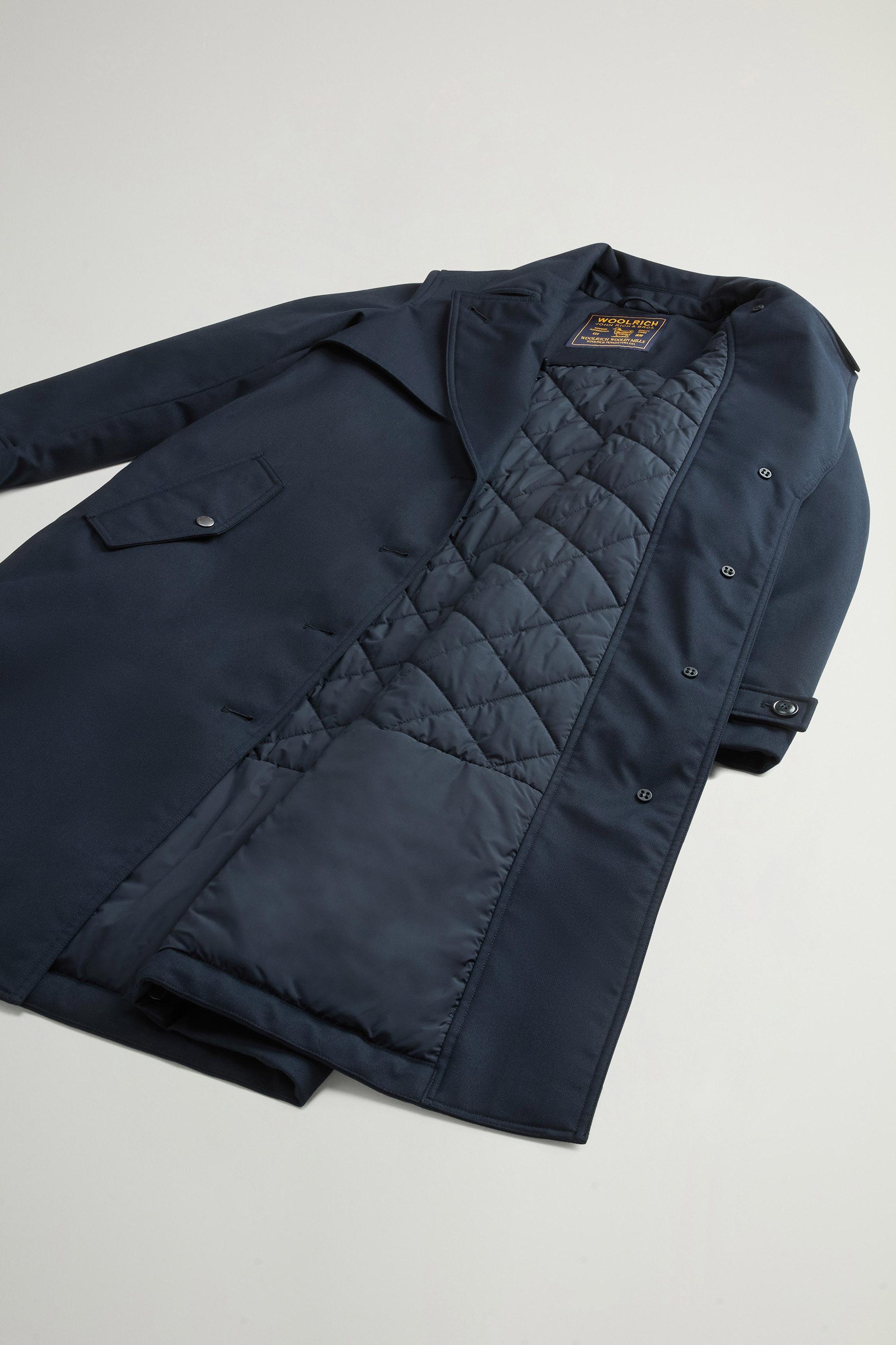 Trench Coat in Wool-Blend Gabardine Blue photo 5 | Woolrich