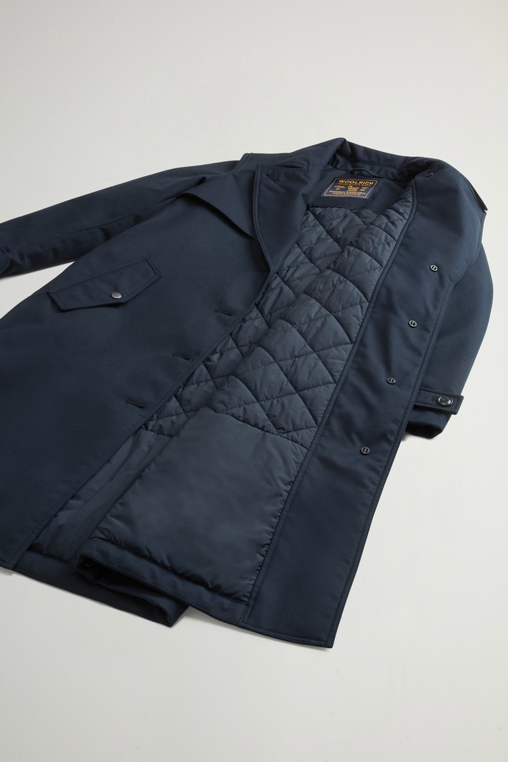 Trench Coat in Wool-Blend Gabardine Blue photo 5 | Woolrich