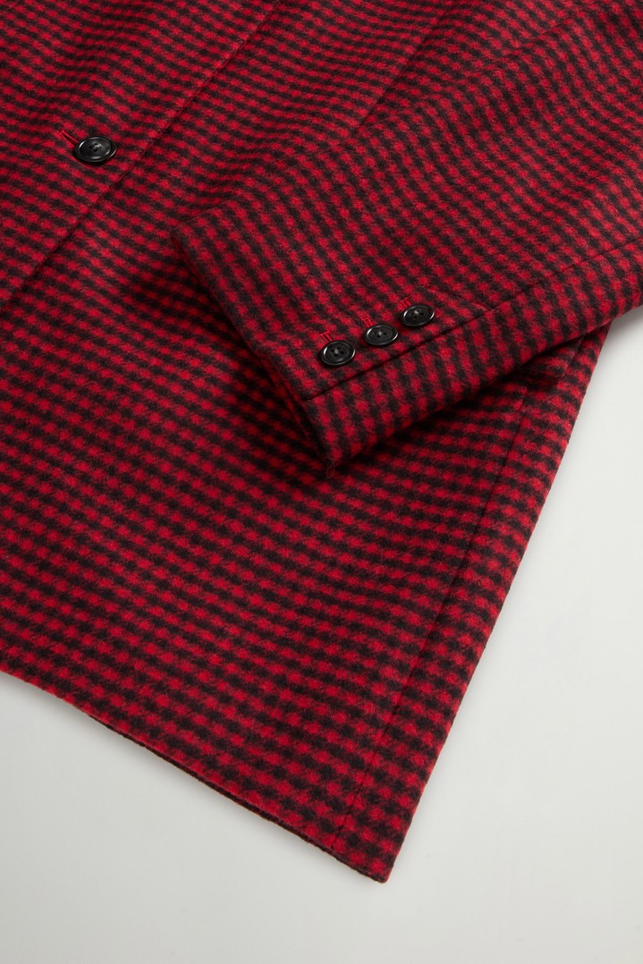 CHECK WOOL BLAZER Rot photo 6 | Woolrich