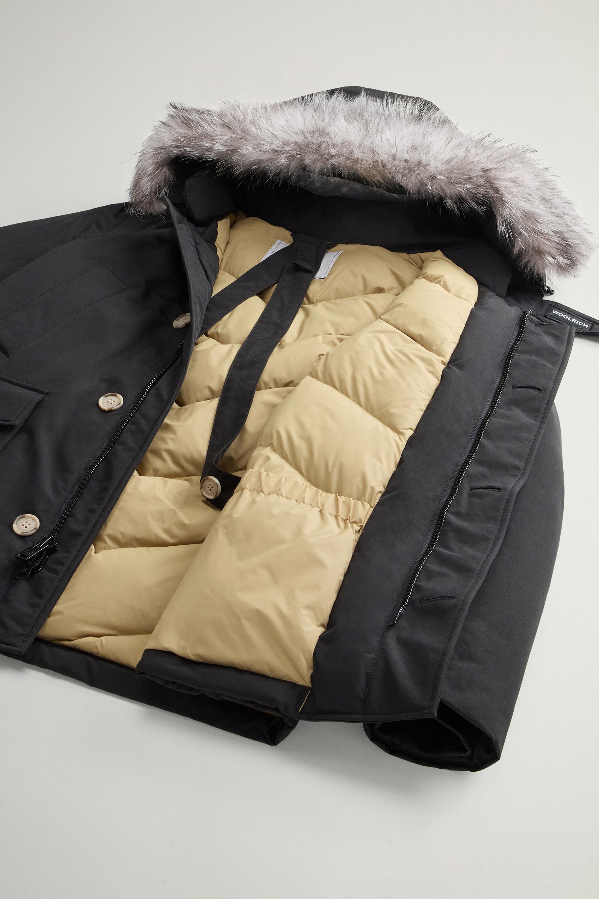 Arctic Anorak in Ramar Cloth with Detachable Fur Black photo 9 | Woolrich