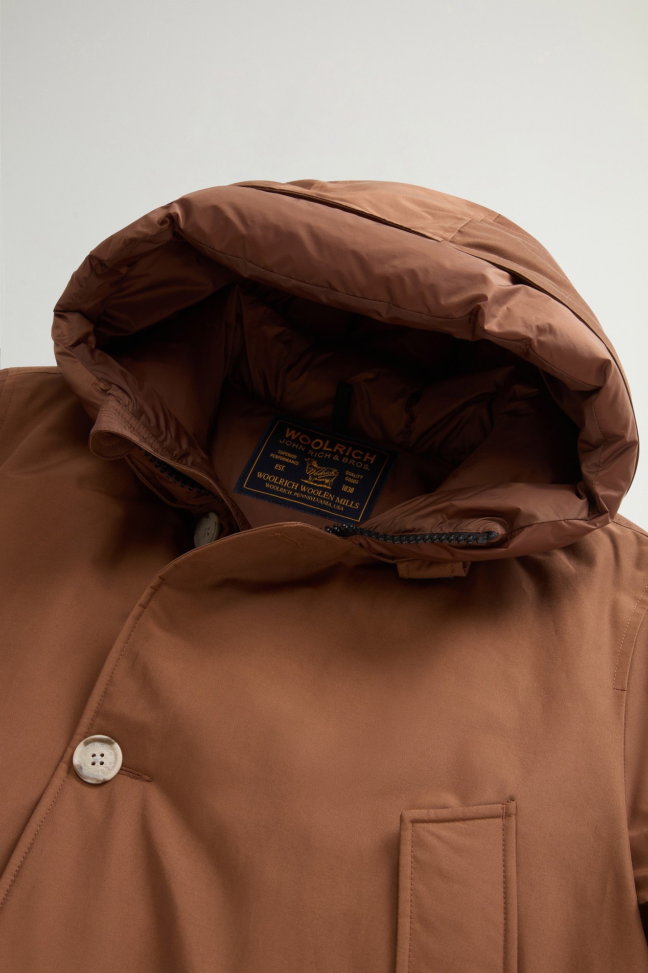 Arctic Parka in Ramar Cloth Brown photo 6 | Woolrich