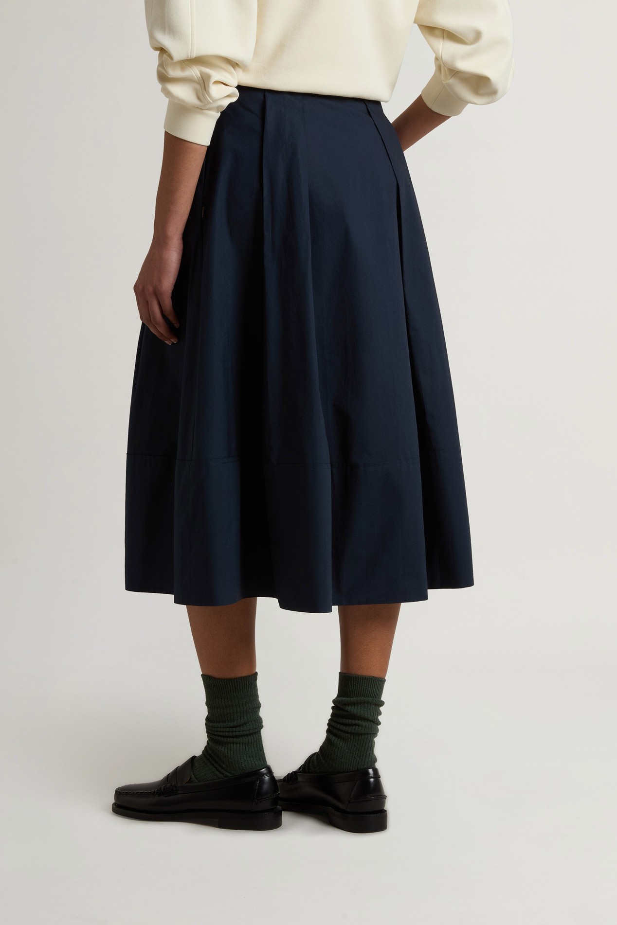 COTTON POPLIN SKIRT Blue photo 2 | Woolrich