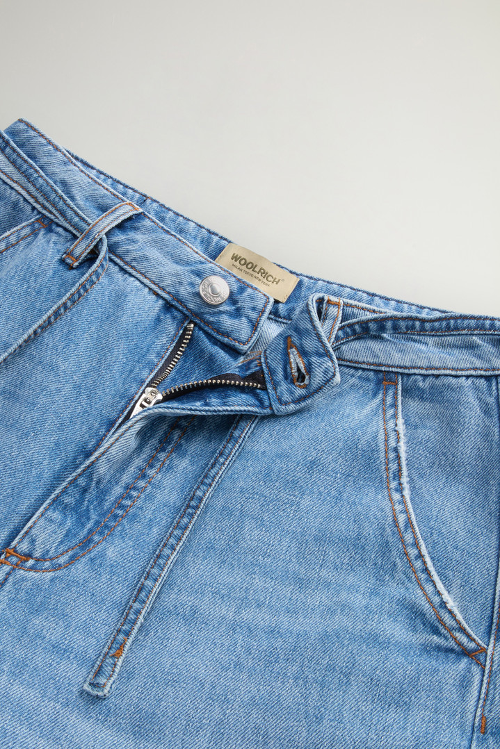 5 POCKET BELTED DENIM PANT Blue photo 5 | Woolrich
