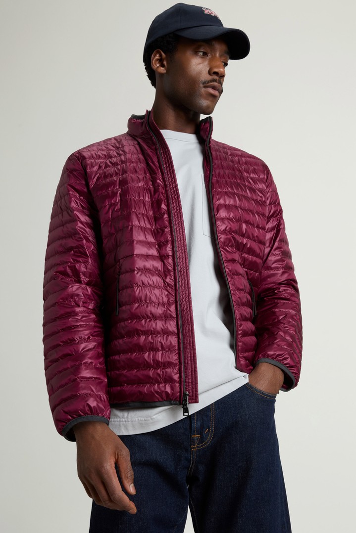 Lightweight Allen Down Jacket in Ripstop Nylon Burgundy photo 4 | Woolrich