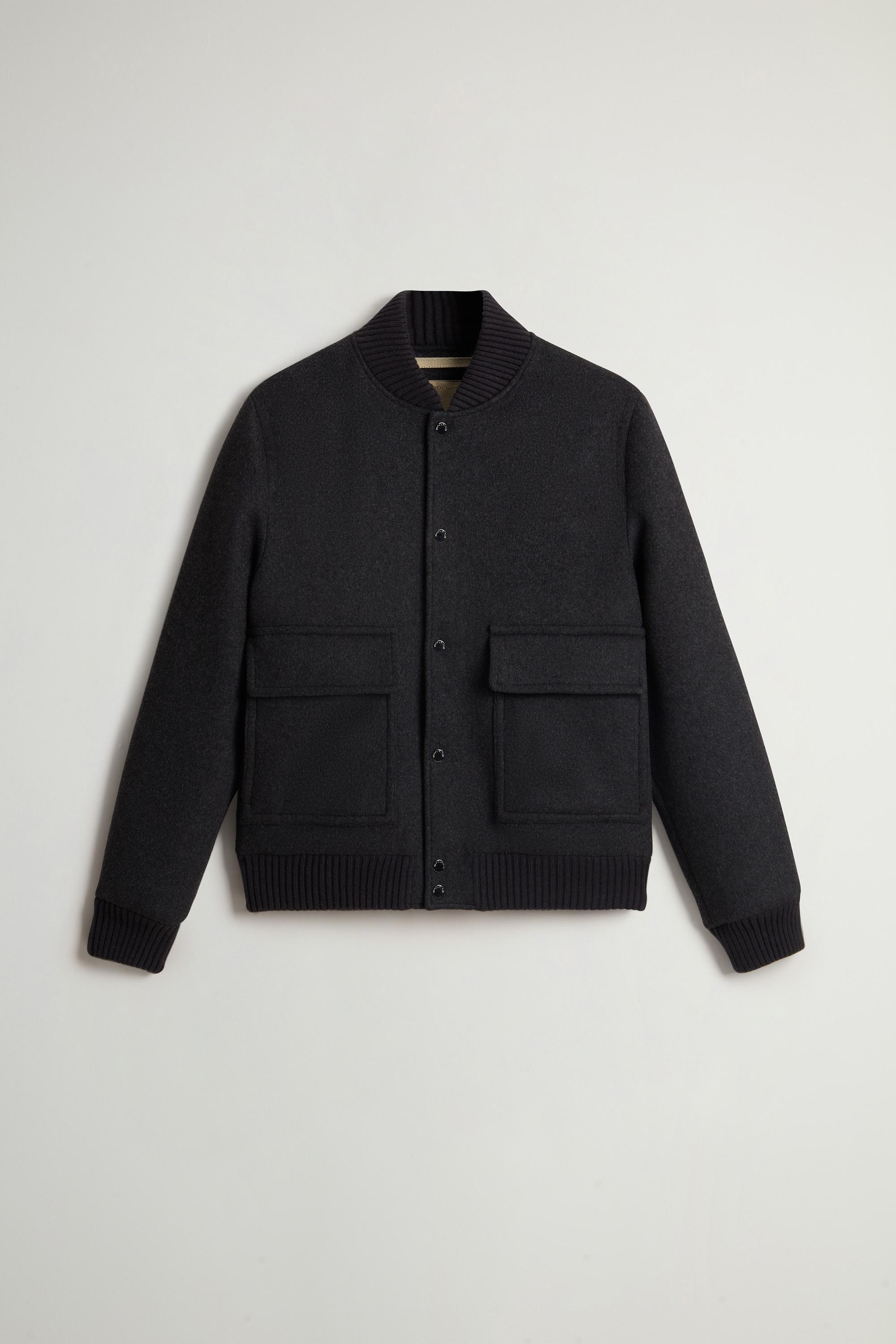 Miles Bomber Jacket in Wool Blend Gray photo 5 | Woolrich