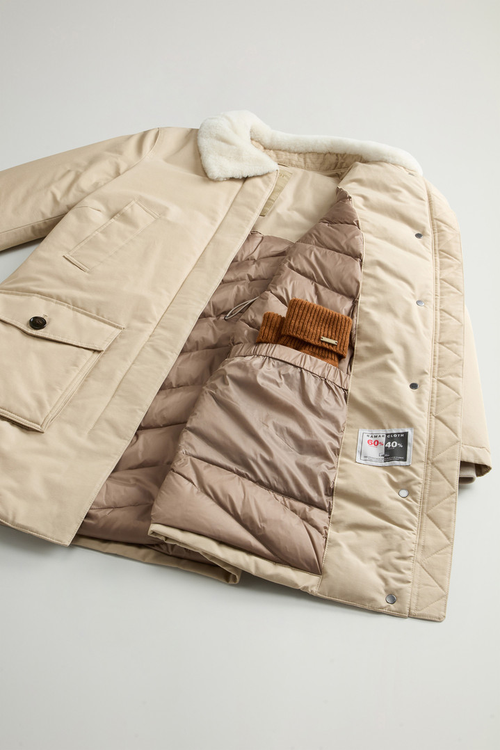 Upstate Parka in Ramar Cloth Beige photo 8 | Woolrich