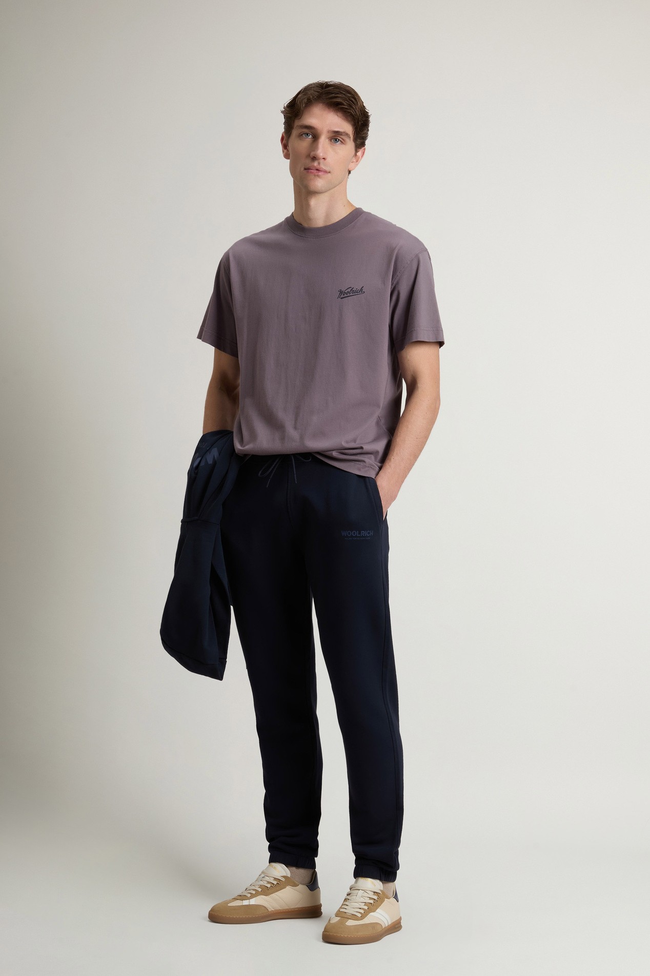 COTTON GRAPHIC T-SHIRT Purple photo 2 | Woolrich