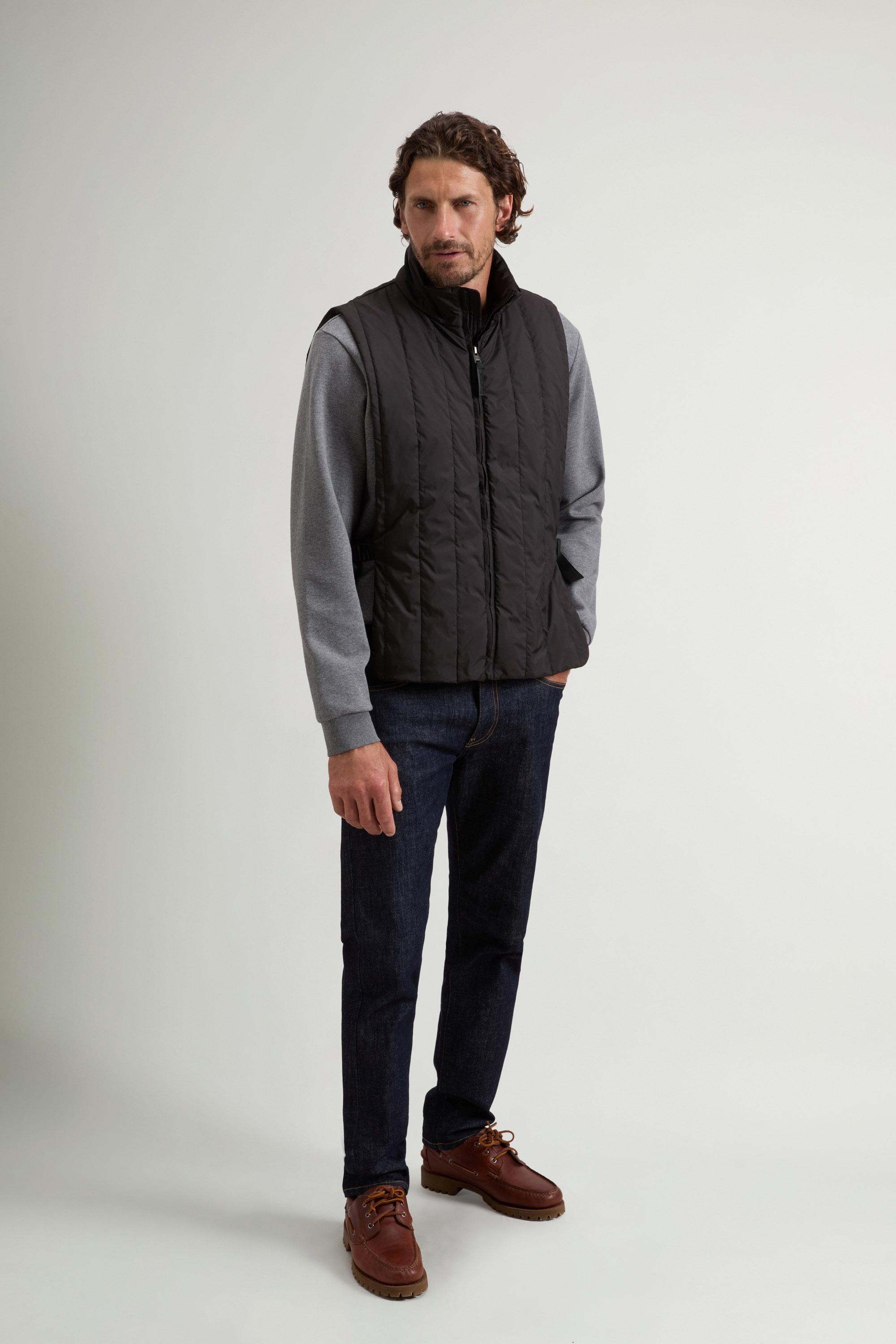 Quilted Vest in Microfiber Black photo 1 | Woolrich