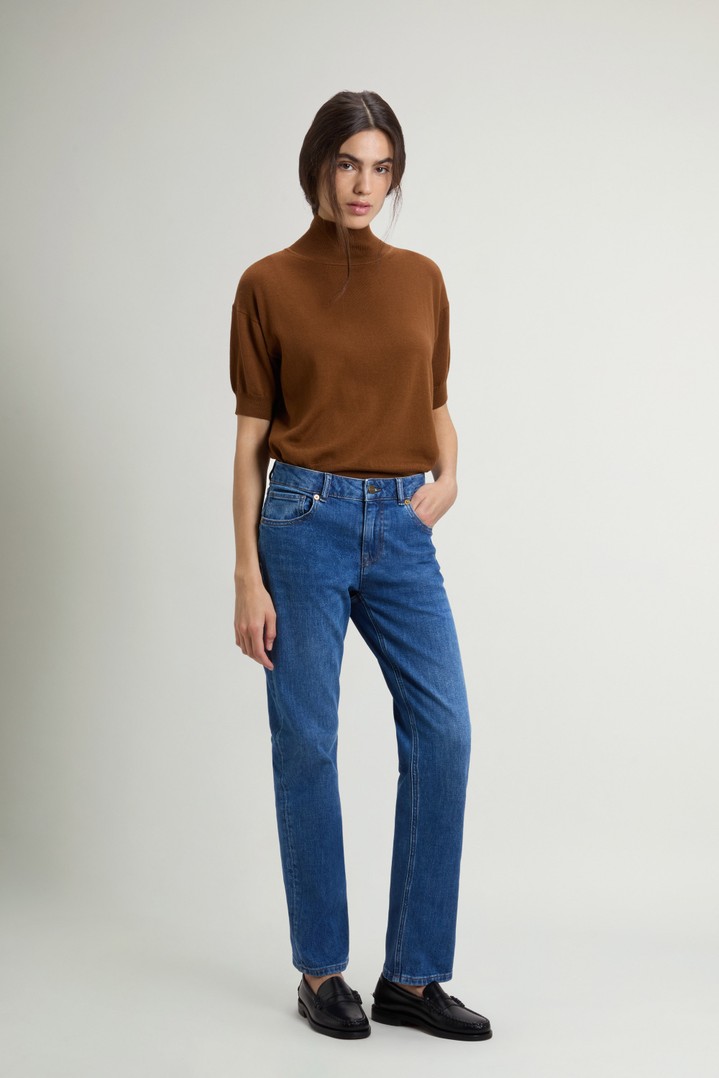 Five-Pocket Jeans in Stretch Cotton Denim Blue photo 2 | Woolrich