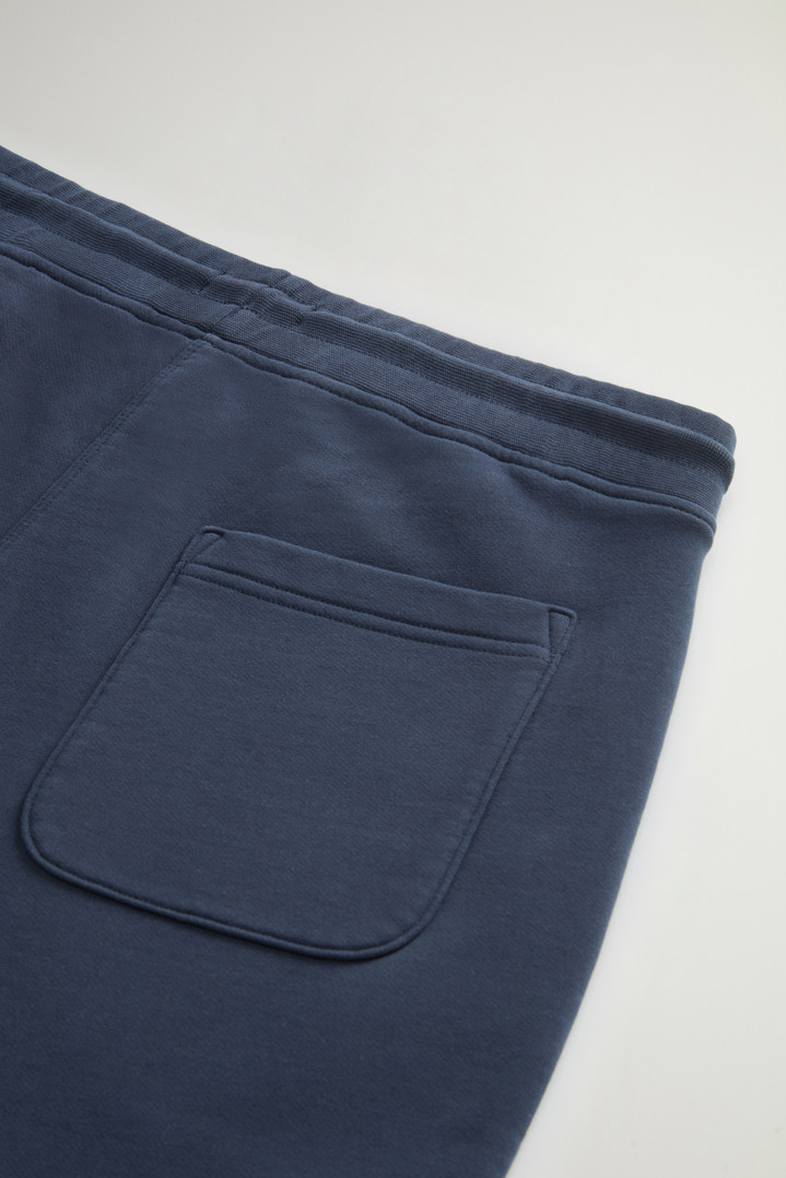 Pure Cotton Fleece Pants Blue photo 4 | Woolrich