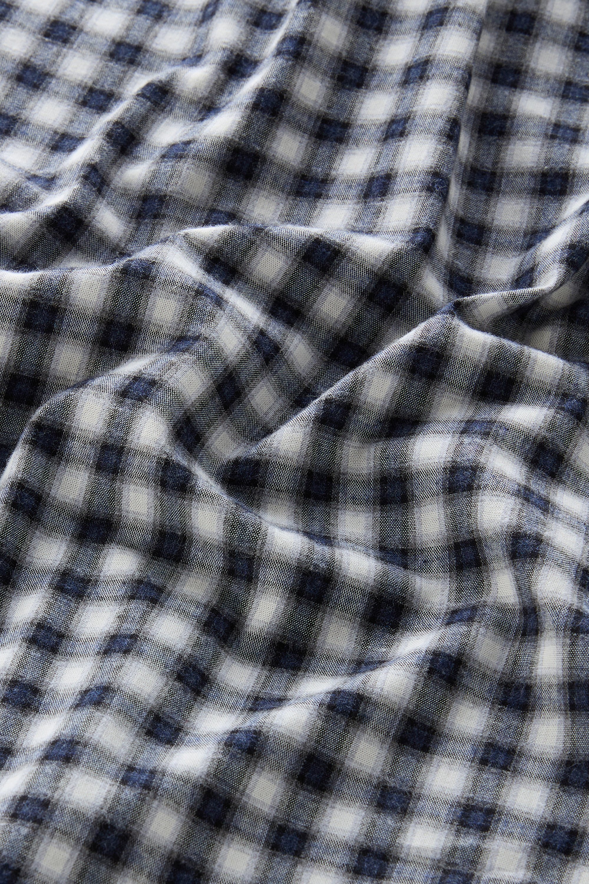 Pure Cotton Checked Shirt Blue photo 5 | Woolrich