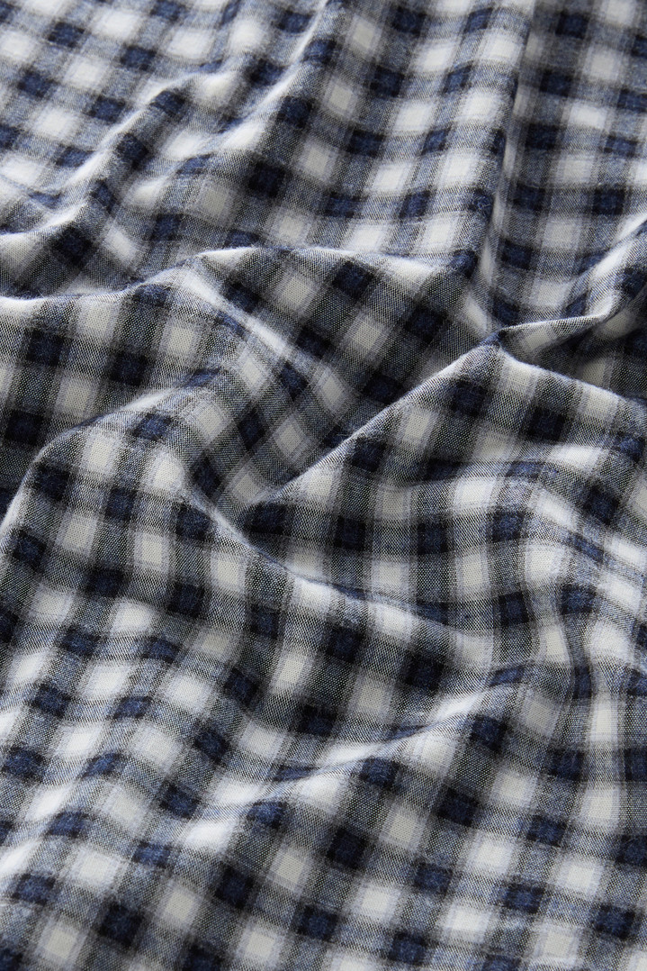 Pure Cotton Checked Shirt Blue photo 5 | Woolrich
