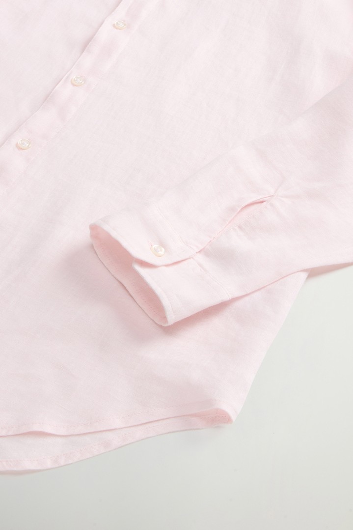 LINEN SHIRT Pink photo 7 | Woolrich