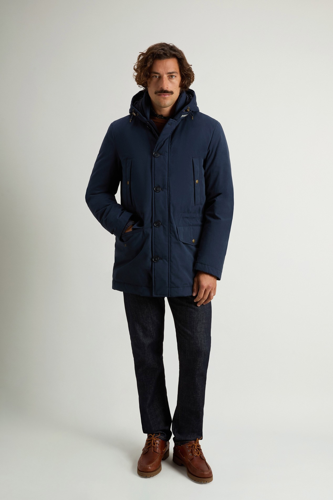 Parka in Mountain Cloth Blue photo 2 | Woolrich
