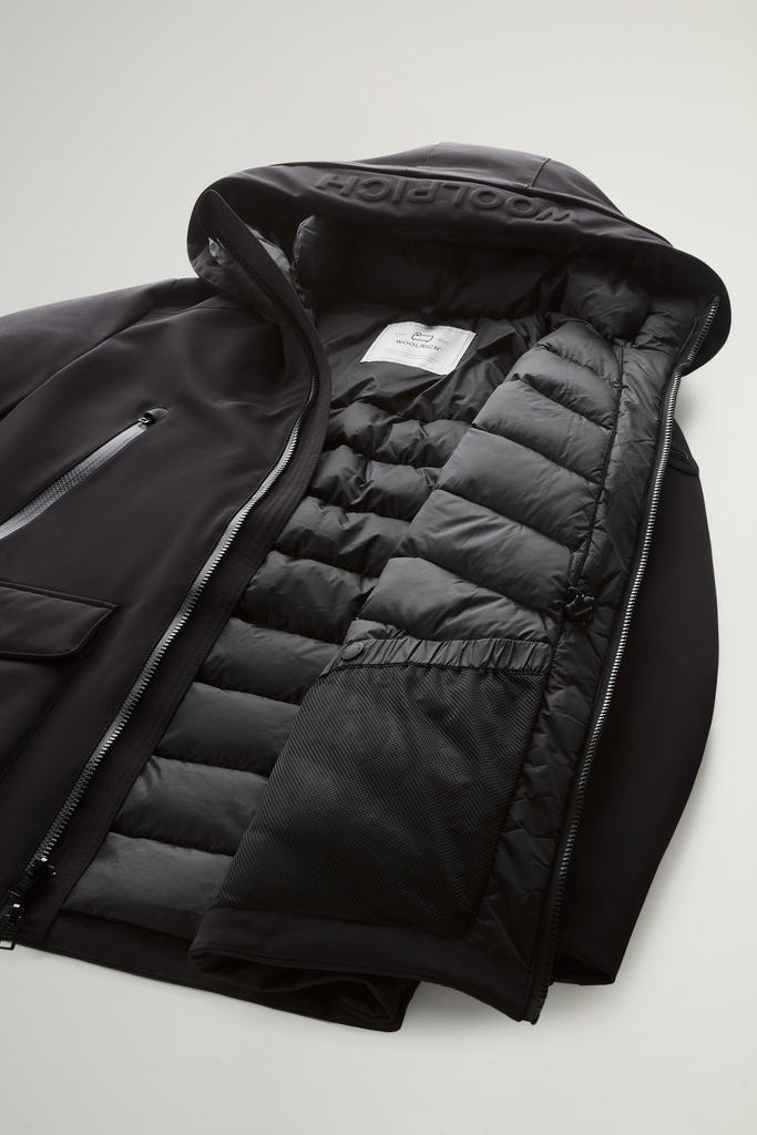 Parka in Tech Softshell Black photo 6 | Woolrich