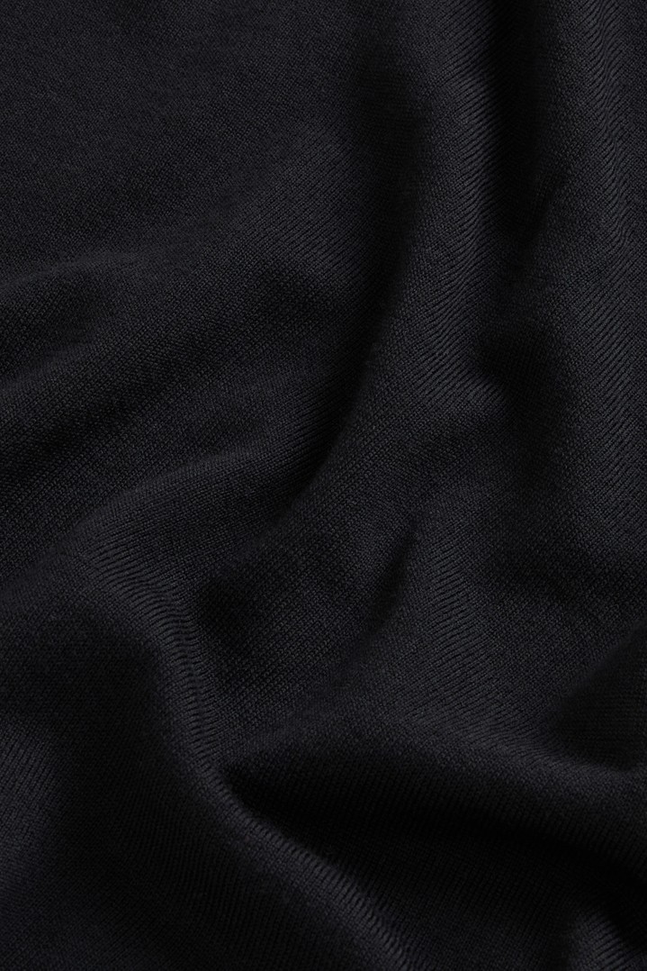 Maglione girocollo in pura lana vergine Merino Nero photo 7 | Woolrich