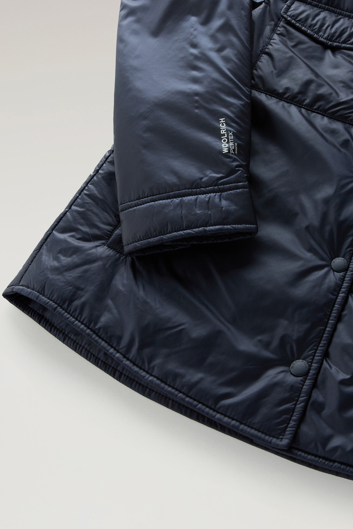 Padded Overshirt in Recycled Pertex Quantum Blue photo 3 | Woolrich