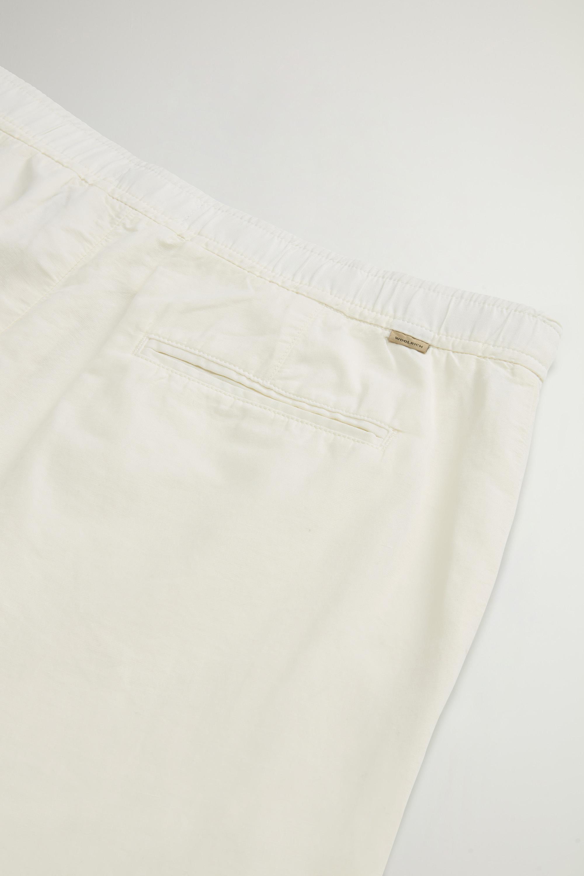 Garment-Dyed Cotton- and Linen-Blend Pants White photo 4 | Woolrich