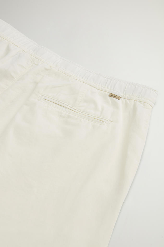 Garment-Dyed Cotton- and Linen-Blend Pants White photo 4 | Woolrich