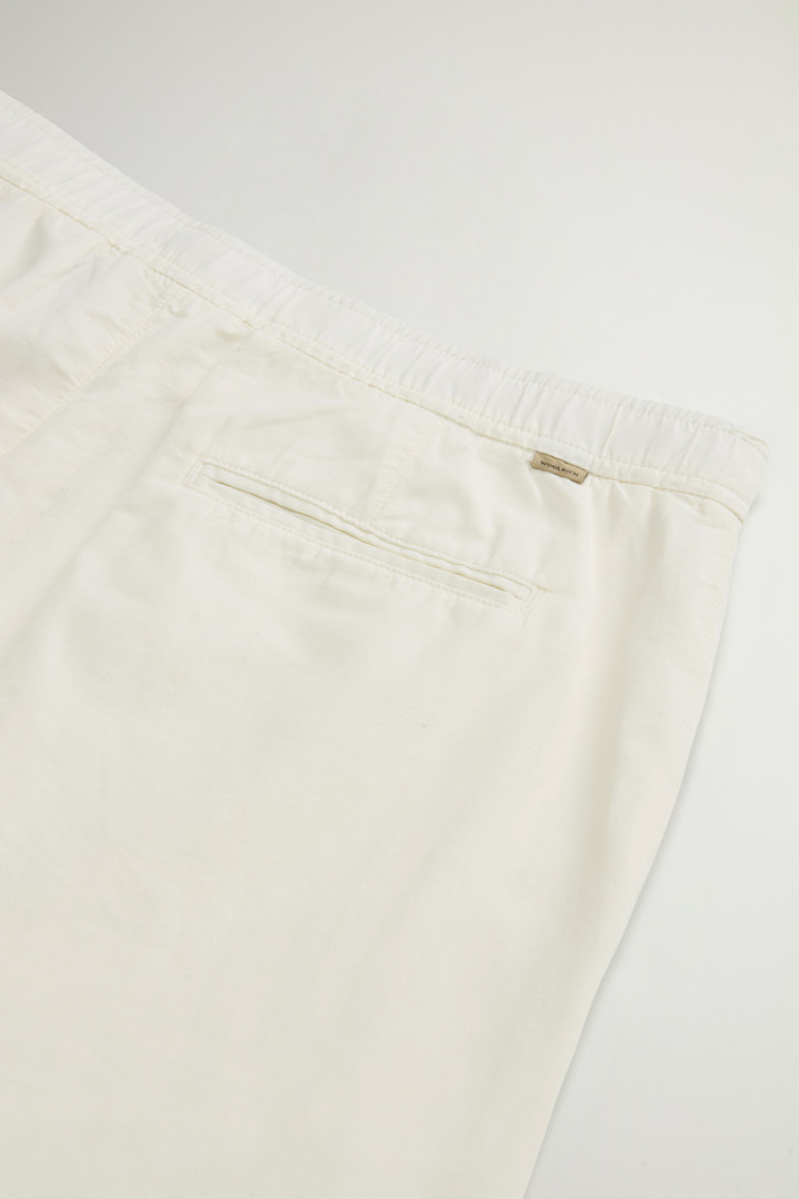 Garment-Dyed Cotton- and Linen-Blend Pants White photo 4 | Woolrich