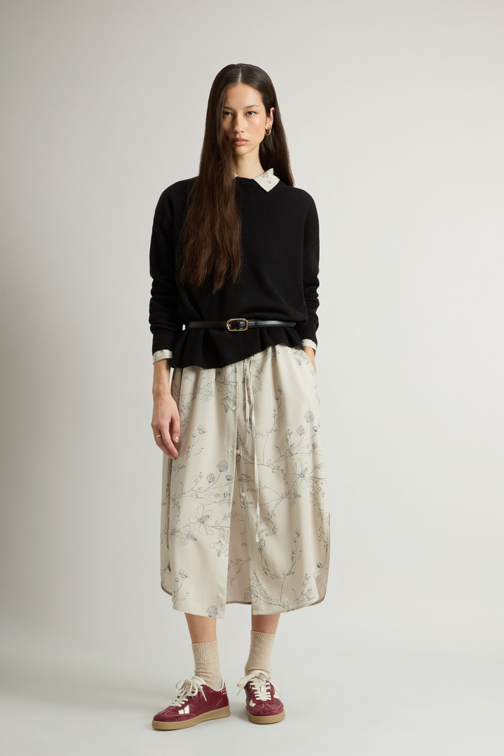 Jersey de cuello redondo en mezcla de lana virgen y cashmere Negro photo 2 | Woolrich